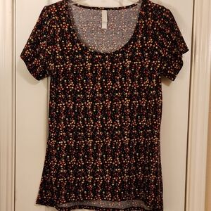 Floral Black Women's Top